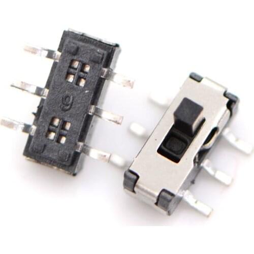 MSS22D18D Slide Switch Toggle Switch 2P2T 2 Files 6 Feet DVD Switch SMD 6P Wholesale 10PCS