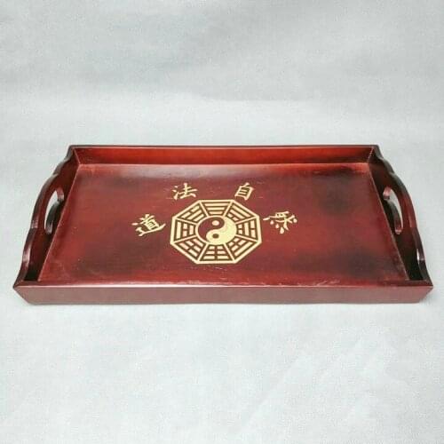 Solid wood tray, into the nine heaven plate, the natural support of Daofa plate, Dharma Bagua, Dao Qi forever