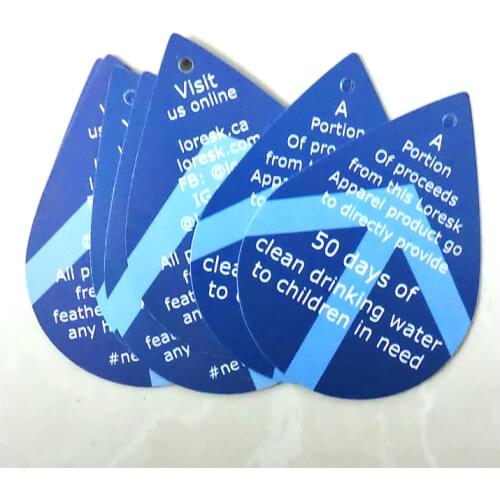 Custom printed logo clothes paper price gift hang tag/swing tag/hangtag