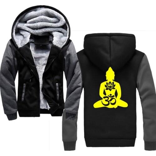 Casual Hoodies Men Fashion New Anycuros Buddha Hooded Sweatshirt Coat Mens Masculino Fashion Hoodies Sportswear Tracksuit