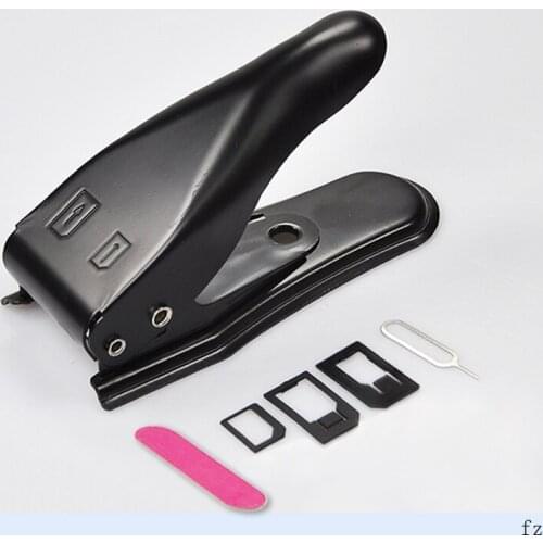 50 Pcs 2 in 1 Nano Micro Sim Card Cutter for iPhone 7 6 Plus 5 4s For Samsung S7 S6 for Cell Phone
