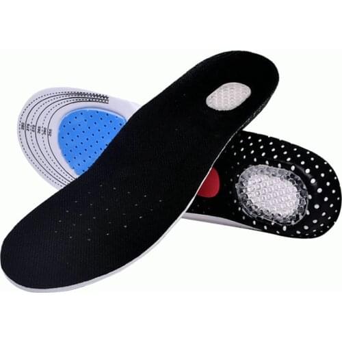 Baasploa 2021 Men&womens Silica Gel Insoles Orthotic High Arch Support Sport Walking Hiking Running Shoes Insoles Size 35-46