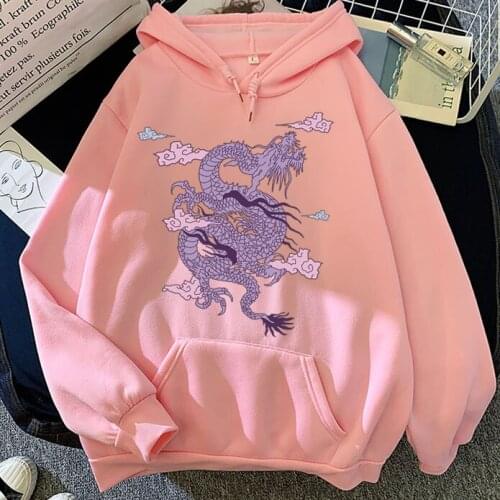 Hoody Dragon Kpop Top Vintage Women/men Sweatshirt Hoodie Print Keep Warm Comfortable Casual Fashion Harajuku Creativity Winter