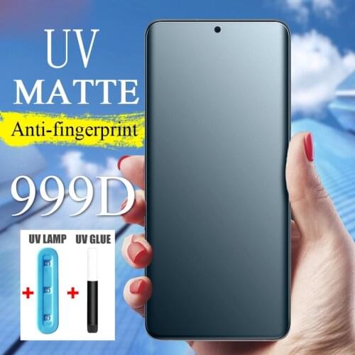 UV Liquid Matte Tempered Glass For Samsung Galaxy S21 S20 S8 S9 S10 plus Note 9 10 20 Ultra Anti Peep Privacy Screen Protector