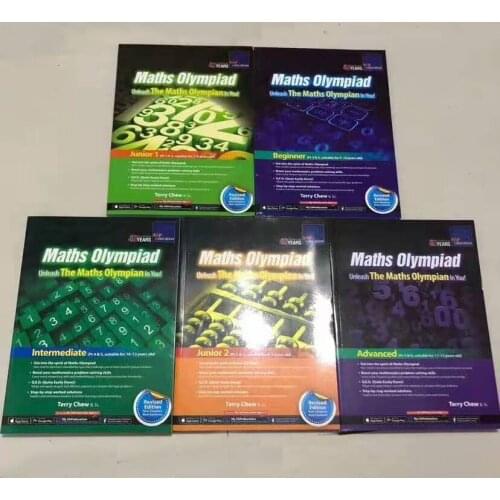5 books/set SAP Maths Olympiad Grade 1-6 Mathematical Thinking Training Exercises workbook English math problems textbook