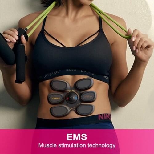 Smart Fitness Abdominal Muscle Newest phone app control EMS Stickers Muscle Stimulator Electric Weight Loss relaxation Massager