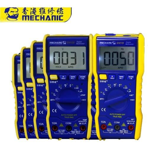 60pcs Mechanic SIV120 SIV119 Latest Multimeter MECHANIC Mini Smart Multimeter Range Mobile Phone Repair Dedicated