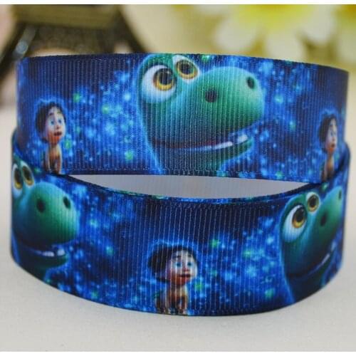 7/8'' 22mm,1" 25mm,1-1/2" 38mm,3" 75mm The Good Dinosaur Cartoon Printed grosgrain ribbon party decoration 10 Yards X-02397