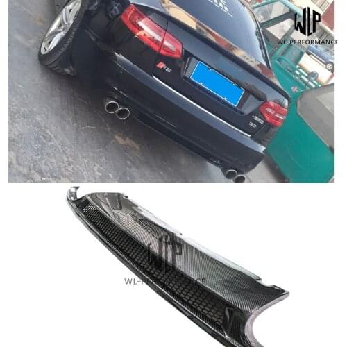 A6 High Quality Carbon Fiber Four Out Rear Lip Diffuser Car Styling For Audi A6 A6L Car body kit 09-11