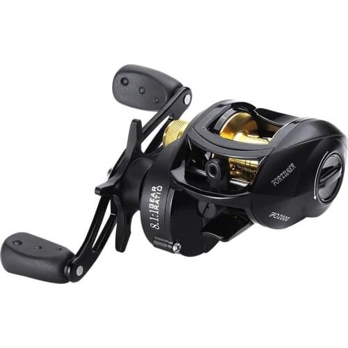 Baitcast Fishing Reel Low Profile 8.1:1 High Speed Magnetic 8kg Breaking 12+1 Ball Bearing FO Saltwater Freshwater Baitcaster