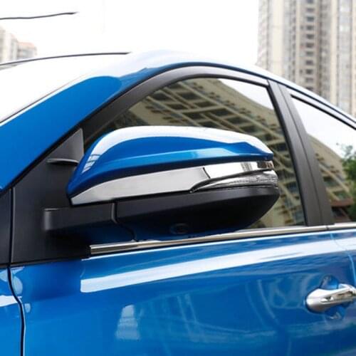 ABS Chrome Rearview Mirror Decoration Cover Trim Rear View Mirrors Strip Decoration 2Pcs For Toyota RAV4 RAV 4 2013 2014 2015