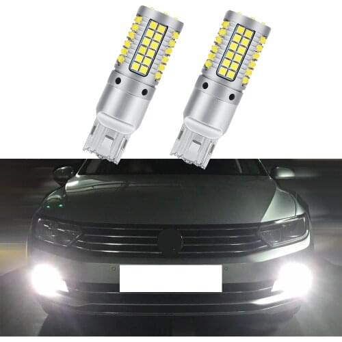 2PCS For Volkswagen VW PASSAT 3G B8 2015-2020 Car Light Accessories LED DRL Daytime Running Light 1500LM Canbus T20 W21W 7440