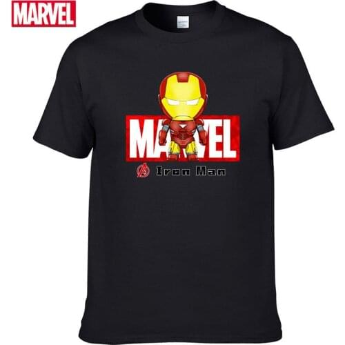 Marvel The Avengers Iron Man Short sleeve tee Mens cotton t-shirt 2021 Tops Summer graphic t shirts funny t shirts #30