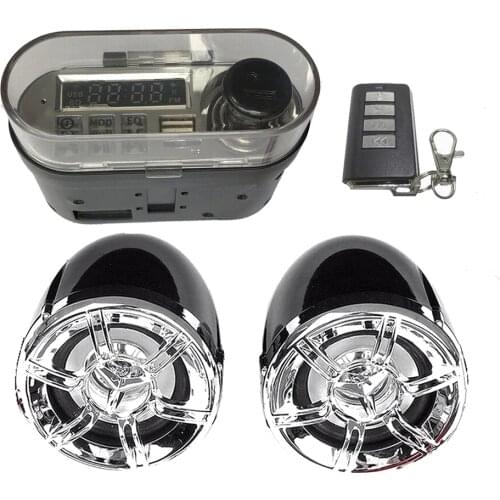 HY-007 Motorcycle Speaker Handsfree TF Radio USB Charger Audio System for Outdoor Personal Motorcycle Decoration