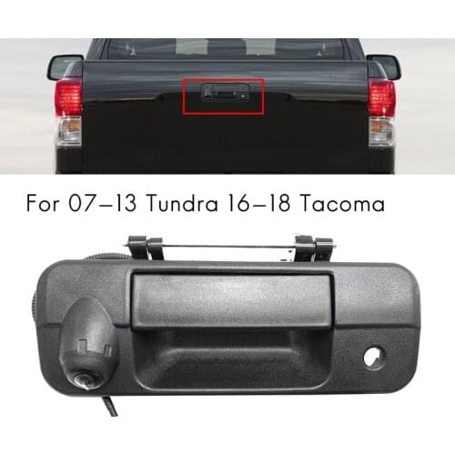 Rear View Tailgate Handle Camera Backup Camera for Toyota 07-13 16-18 Tacoma Aftermarket Nav Radio Monitor