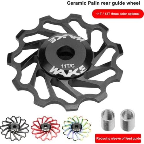 Bicycle Ceramic Pulley Aluminum Alloy Rear Derailleur 11T 13T Guide MTB Road Bike Ceramics Bearing Jockey Wheel