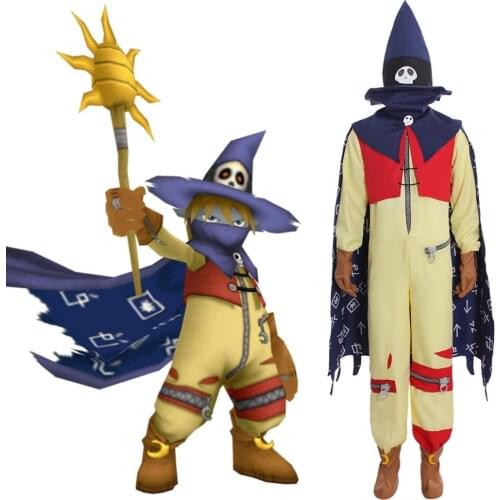 Cosplaydiy Digimon Wizarmon Cosplay Costume Adult Mens Boys Wizard Halloween Fancy Party Suit Any Size L320