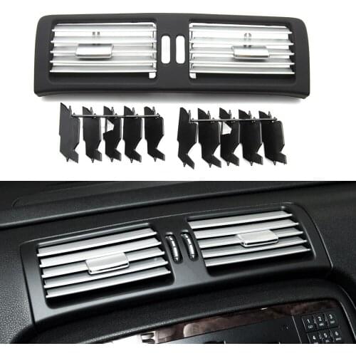 Car Front Rear Air Conditioner Chromed AC Vent Grille Cover For Mercedes Benz W251 2009-2018 R300 R320 R350 R400 R500