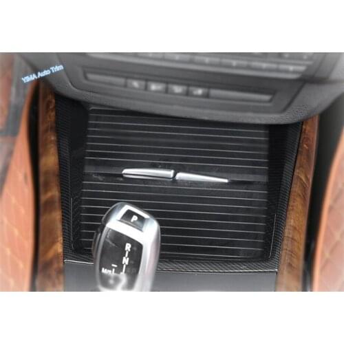 Lapetus ABS Car Styling Water Cup Holder Shape U Frame Cover Trim 1 Pcs / 2 Colors Fit For BMW X5 E70 2010 2011 2012 2013