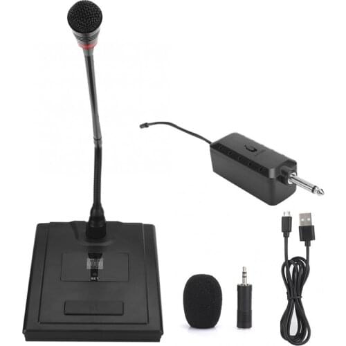 Multifunction Gooseneck Microphone Wireless Omnidirectional Conference Desktop Mic Wireless Microphone Conference Microphone