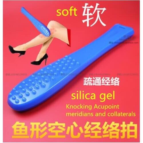 Knocking Acupoint meridians and collaterals Meridian health care hammer stick whole soft silica gel fitness board massager