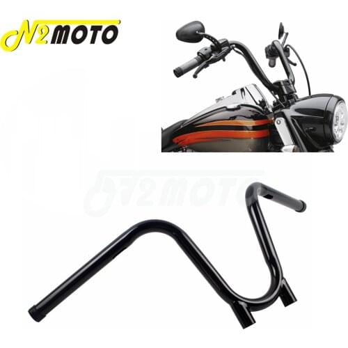 Motorbikes Black 1" 25mm Bootlegger 9.5" Rise Handlebar Handle Bar Motorcycle for Harley Sportster Dyna Chopper Bobber 1982-2017