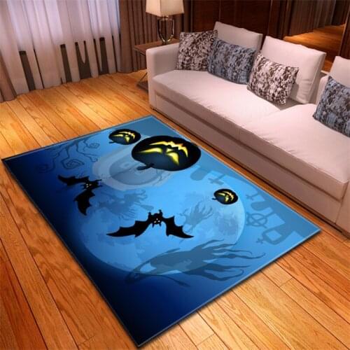 Cartoon Creative Halloween Party Large Carpets European Non-slip Tatami Floor Mats Bedroom Bedside Home Lving Room Kids Play Rug