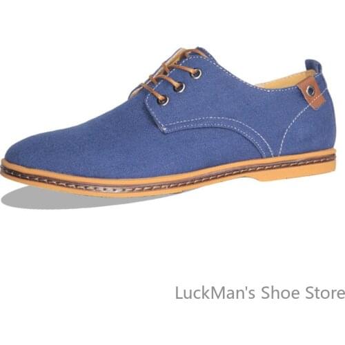 2021 New Big Size Men Shoes Casual Canvas Shoes Men Fashion Pointed Toe Lace Up Men Flat Shoes Zapatos Hombre SIZE 45,46,47,48