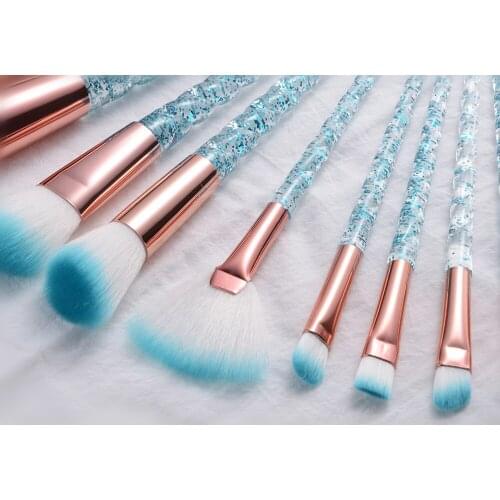 10pcs Unicorn Makeup Brushes Sets Maquiagem Foundation Powder Cosmetic Blush Eyeshadow Women Beauty Glitter Make Up Brush Tools
