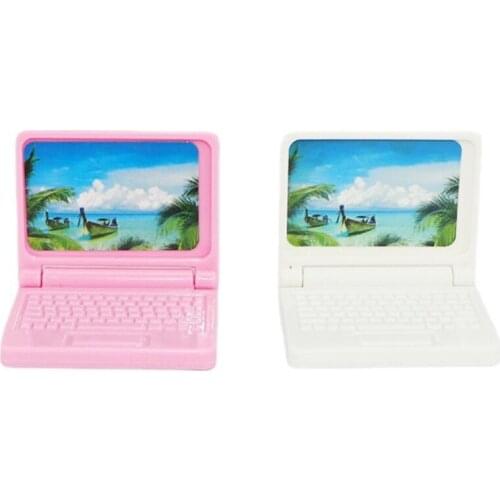 L21F 2.5inch Classic Miniature Laptop Model Doll House Accessories Role-Play Toy