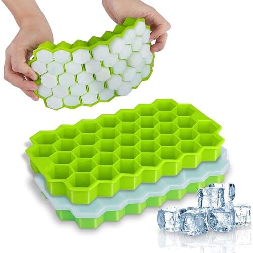 New Ice Tray Cube Mold Creative DIY Honeycomb Shape Ice Cube Ray Mold Kitchen Ice Cream Party Cold Drink Bar Cold Drink Tools