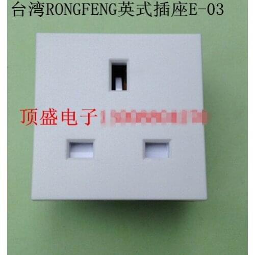 Original new 100% import IEC socket 250V13A British socket connector E-03