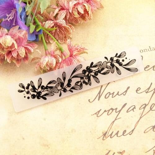 15x3cm plastic Small leaves craft card making paper card album wedding decoration clip Embossing folders