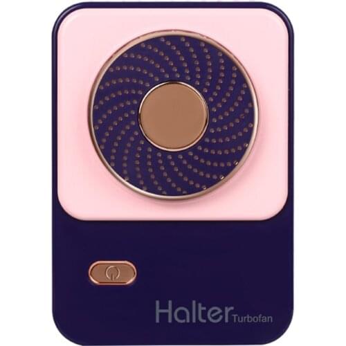 Folding Hanging Neck Fan Desktop Usb Mute Charging Mini Blower Student Travel Portable Lazy Hand-held Fan