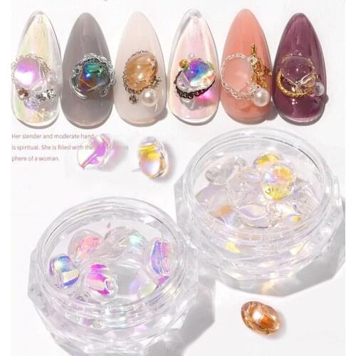 10pcs/lot Nail Art Rhinestones Nail Charms Crystal Symphony Crystal Irregular Stone Nails Sticker Sequins for Nails Decorations