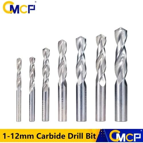 CMCP Tungsten Carbide Drill Bit 1-12mm Twist Drill Bits For CNC Metal Drilling Hole Cutter Drilling For CNC Lathe Machine