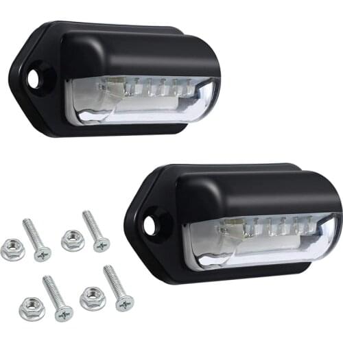 Number Plate Lights Led License Plate Light Rear Lamps Universal 12v 24v For Car Trailer Vehicle Truck Ute Van Caravan Lorry Boa