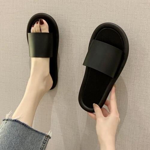 PUPUDA Summer Slippers Women Comfortable Beach Shoes Women Slippers House Lightweight Flat Slippers Female 2020