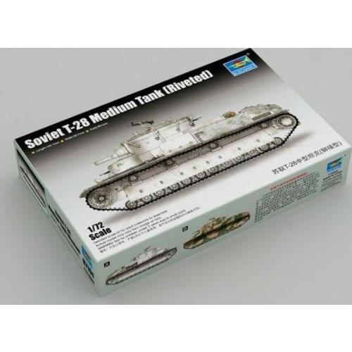 Trumpeter 07151 1/72 Soviet T-28 Medium Tank (Riveted) model kit