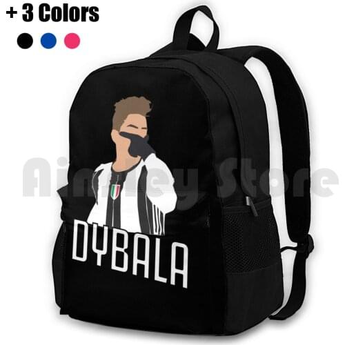 Paulo Dybala Mask Outdoor Hiking Backpack Waterproof Camping Travel Paulo Dybala Celebration Italy Italia Italian Player Team