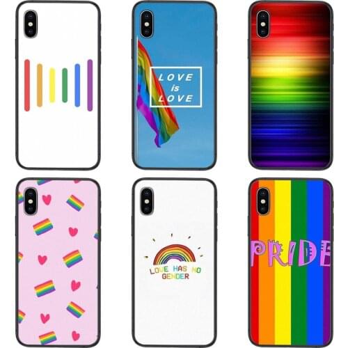 Protective Phone Cover Bags Design Gay Lesbian Lgbt Rainbow Flag Pride Art For Samsung Galaxy A51 A71 A72 A70 A51 A50 A40 A30S
