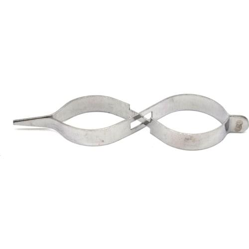 5PCS/lot Jewelry Diamond Silver Holder Clamp Tools Tweezers Cross Locking Stainless Steel Tweezer