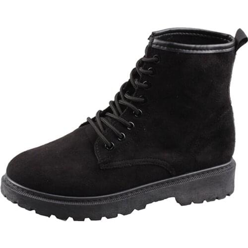 Martin Boots Female British Wind 2019 New Wild Handsome Autumn Shoes With Lace-up Boots Women Spring And Autumn Single Shoes