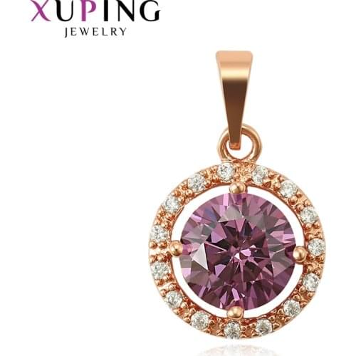Xuping New Arrival for Women Pendant Necklace Trendy Fashion Jewelry Elegant Romantic Party Wedding Gifts 34482