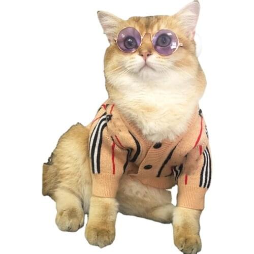 Cat Winter Clothes Knitted Pet Sweater For Small Dogs Puppy Cat Vest Shirts Clothing luxury dog clothes