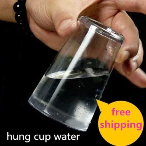 1 Pcs Hydrostatic Glass Hunging Water In The Cup Magic Tricks Close Up Gimmick Professional Magician Trick Magic Tool