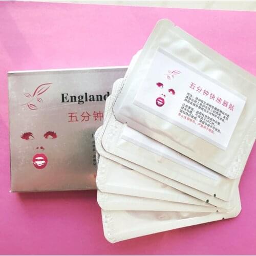 12Pcs Lip Anesthetic Paste Mask Makeup Accessories Tattoo Relieve Pain and Bleeding Care Lip Fixed Color Lip