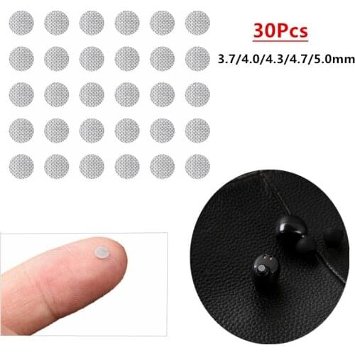 30Pcs Self Adhesive Earphone Anti Dust Net Earphone Dust Cover Headphone Case Steel Mesh for In-Ear Headset Earbuds Earpiece