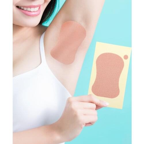 6/10pcs Underarm Adhesive Sweat Pad Armpit Antiperspirant Deodorant Sweat-absorbent Stickers Sweat Pad Underarm Sweat Pads