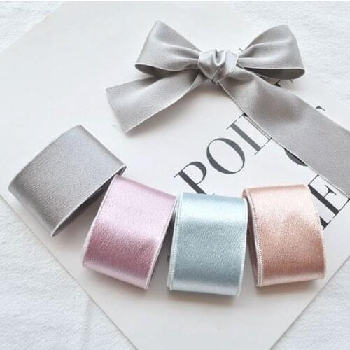 22 meters/lot 38mm Wide Satin Ribbon DIY Handmade Arts Decorative Crafts Hair Bow Sewing Accessories